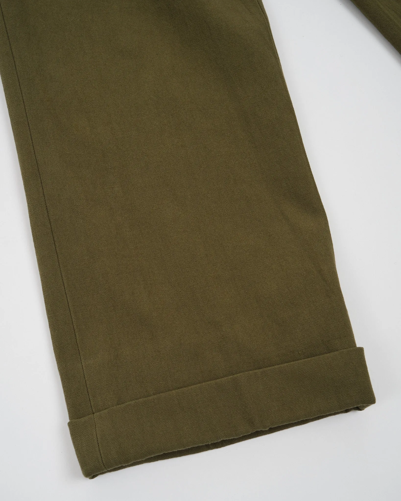 2Pleats Wide Trousers Olive