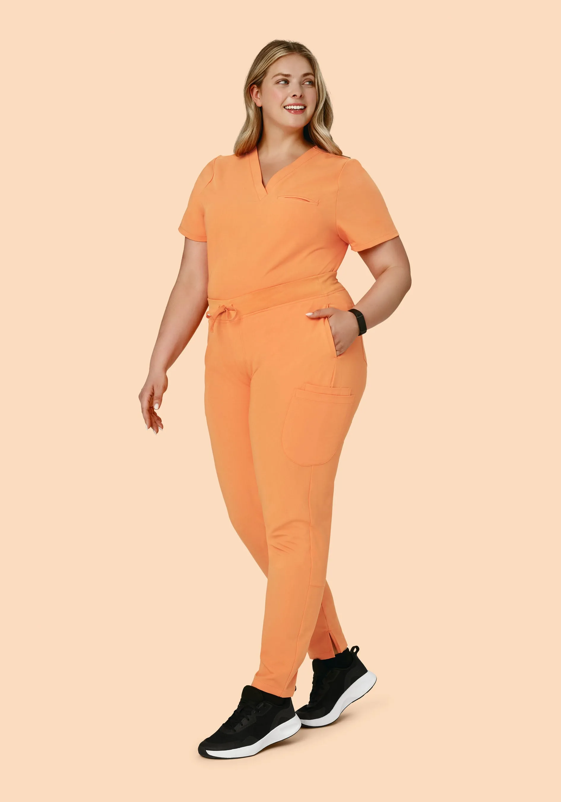 6 Pocket Slim Pants Cantaloupe