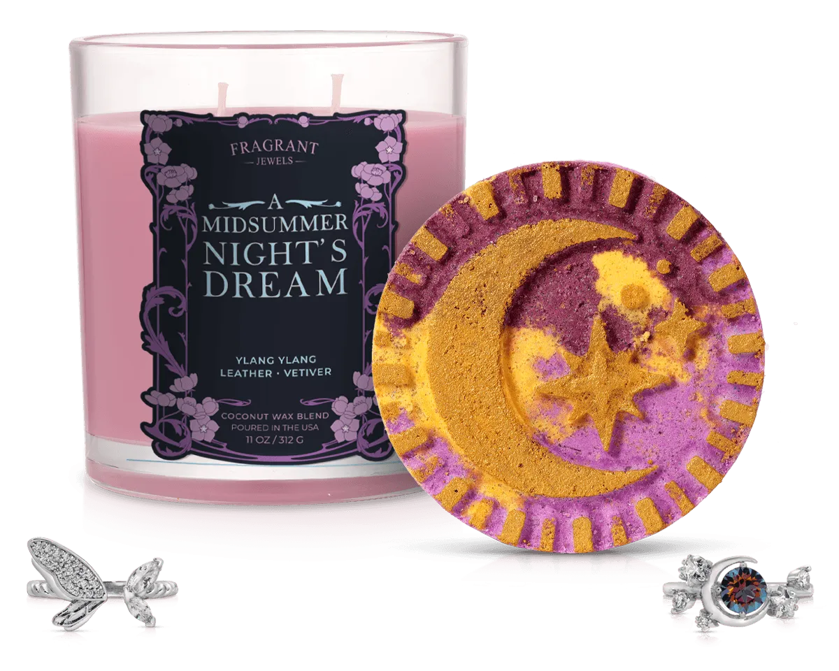 A Midsummer Night's Dream - Candle and Bath Bomb Set - July 2024 Box