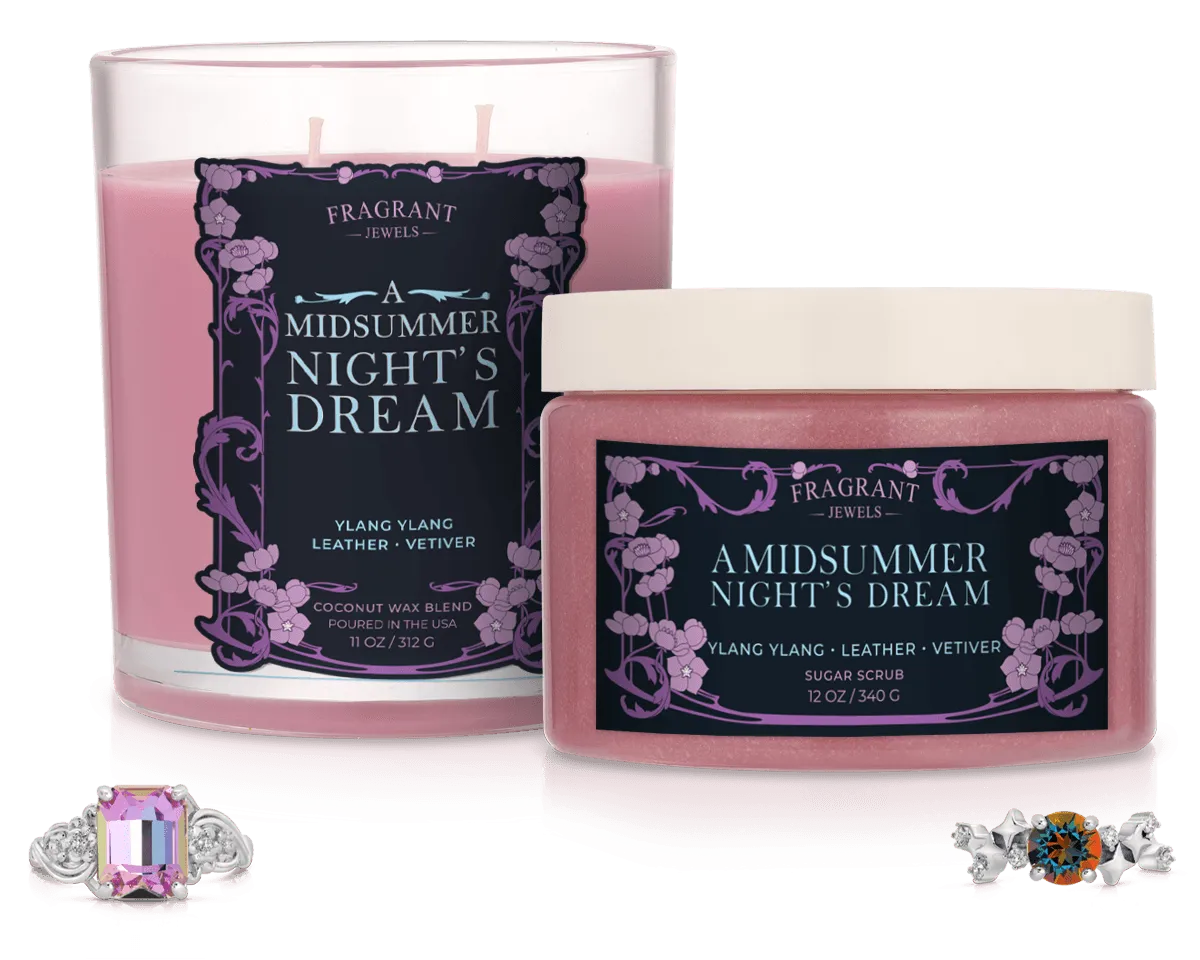 A Midsummer Night's Dream - Candle and Body Scrub Set