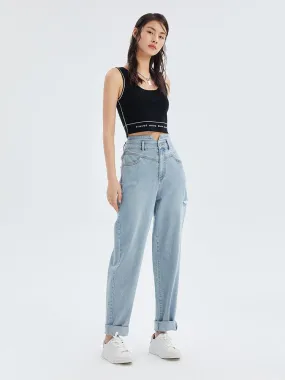 Acetate High-Waist Dad Jeans