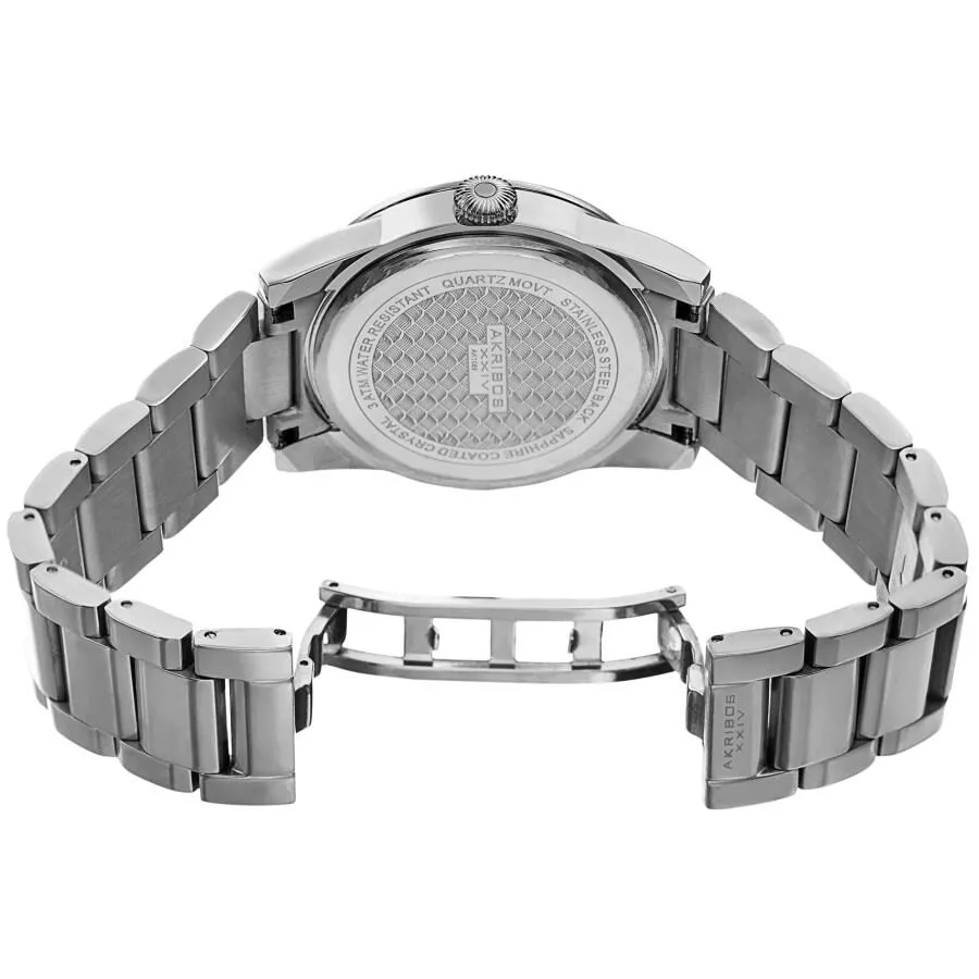 Akribos Xxiv Quartz Silver Dial Men's Watch AK1056SS