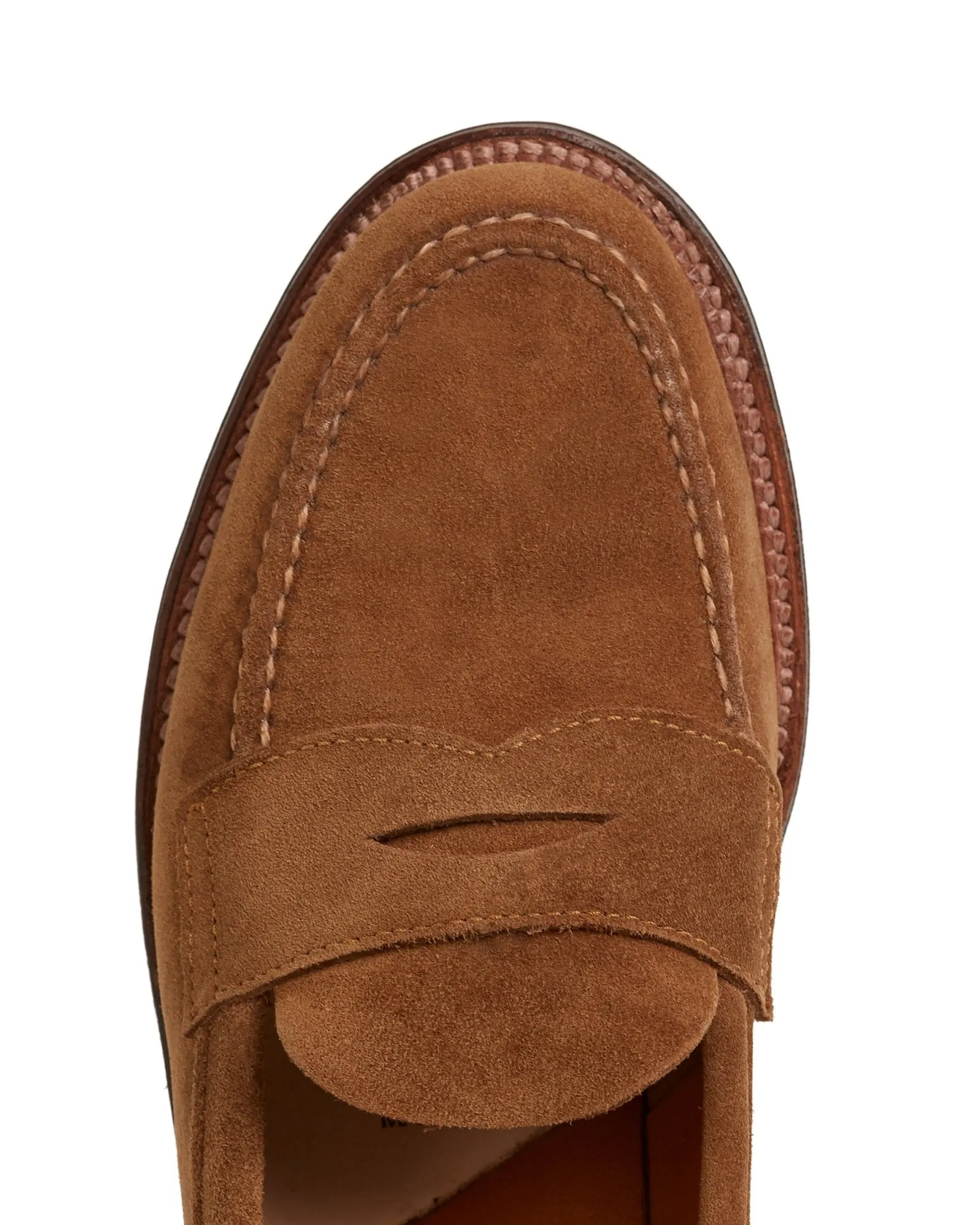 Alden Unlined Suede Penny Loafer: Snuff 6243F