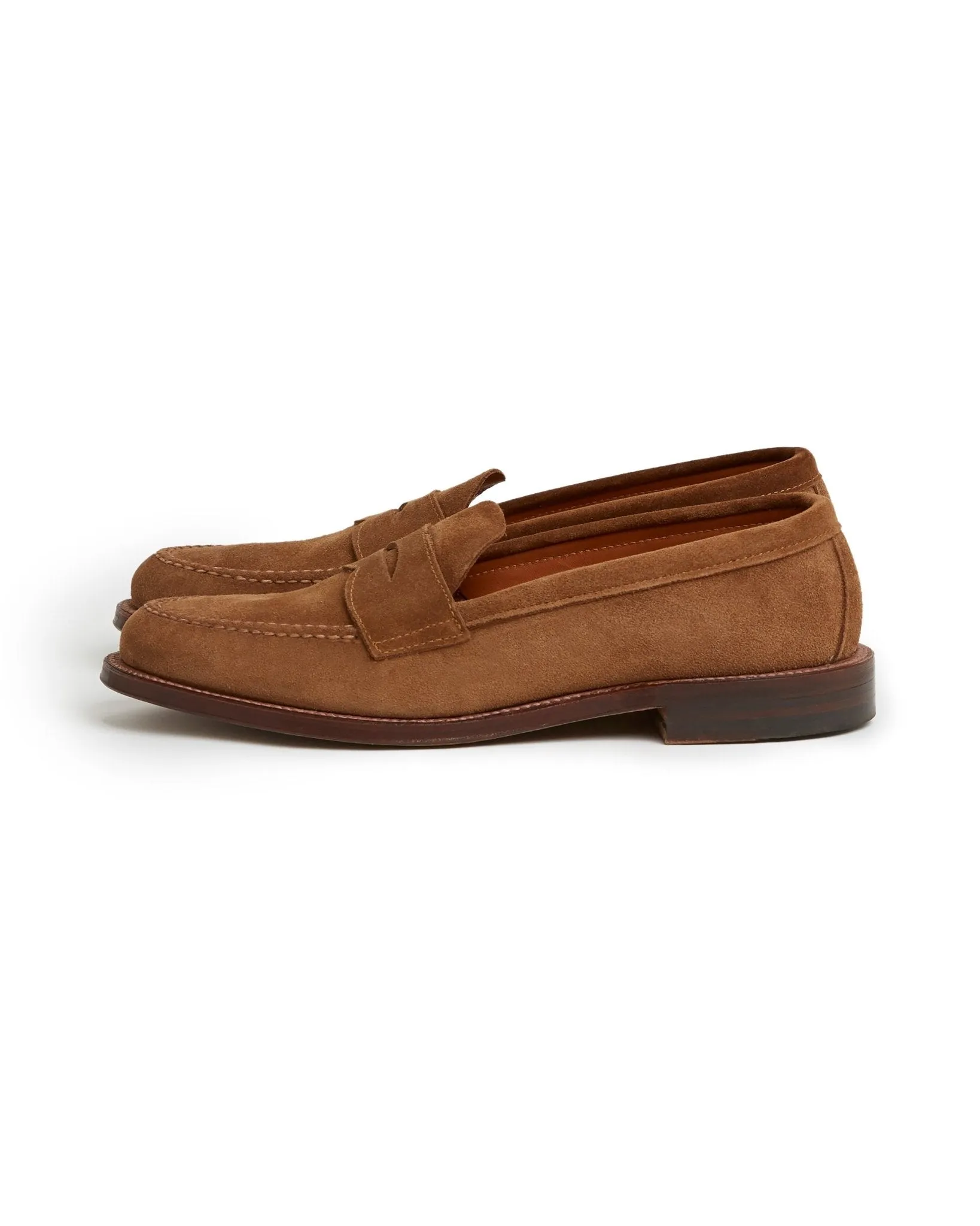 Alden Unlined Suede Penny Loafer: Snuff 6243F