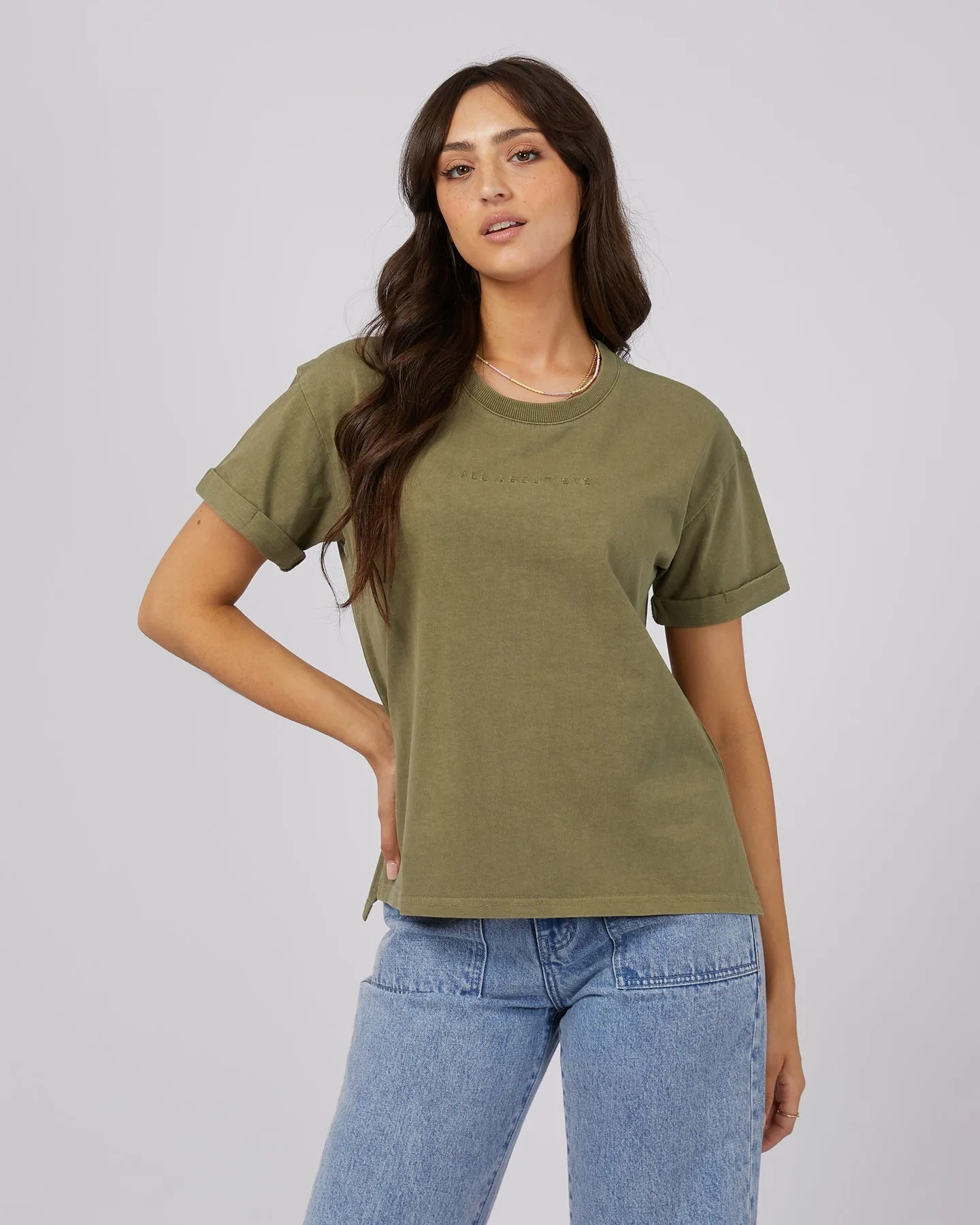 All About Eve AAE Washed Tee Khaki