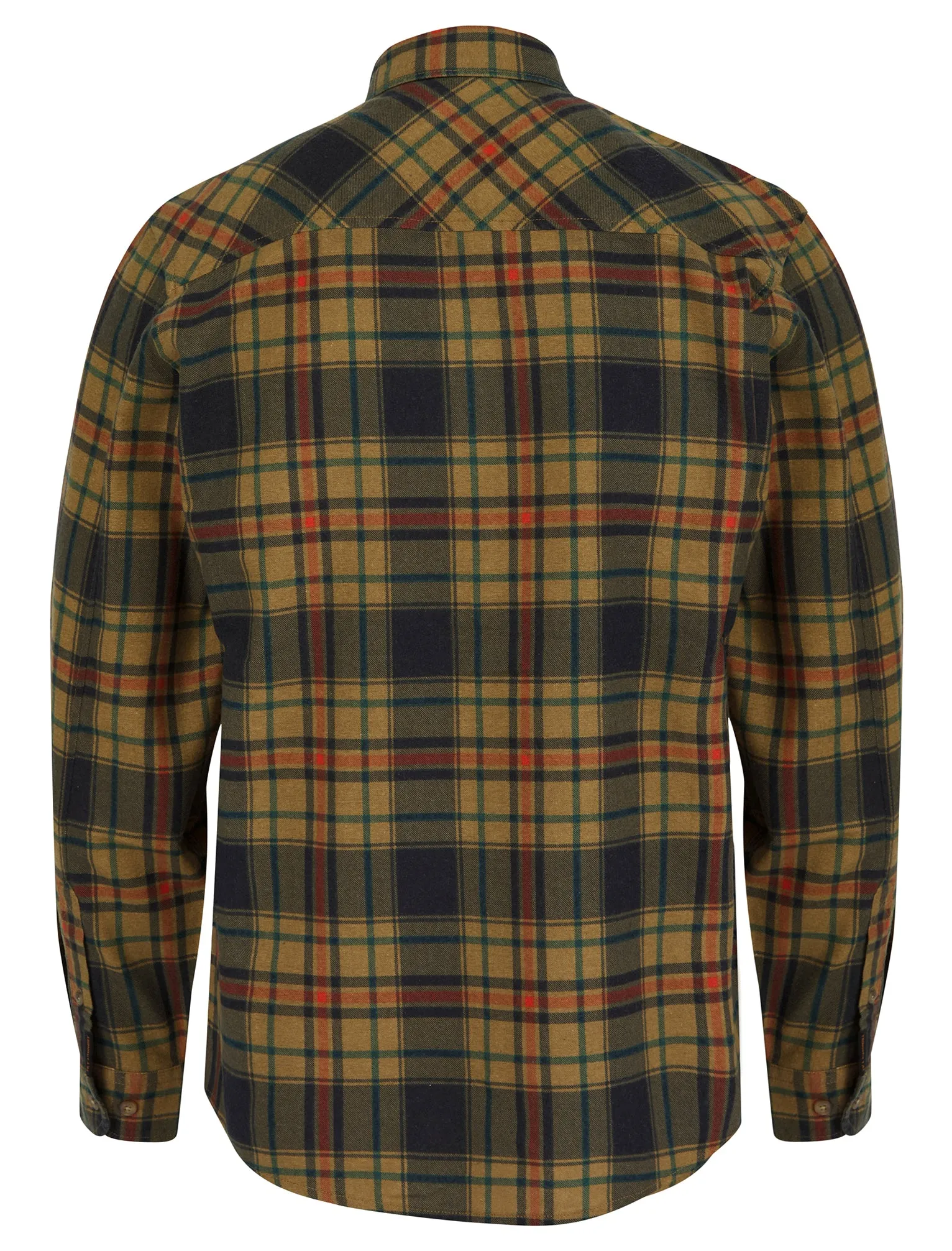 Alloa Checked Cotton Flannel Shirt in Tigers Eye Brown - Tokyo Laundry