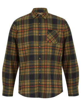 Alloa Checked Cotton Flannel Shirt in Tigers Eye Brown - Tokyo Laundry