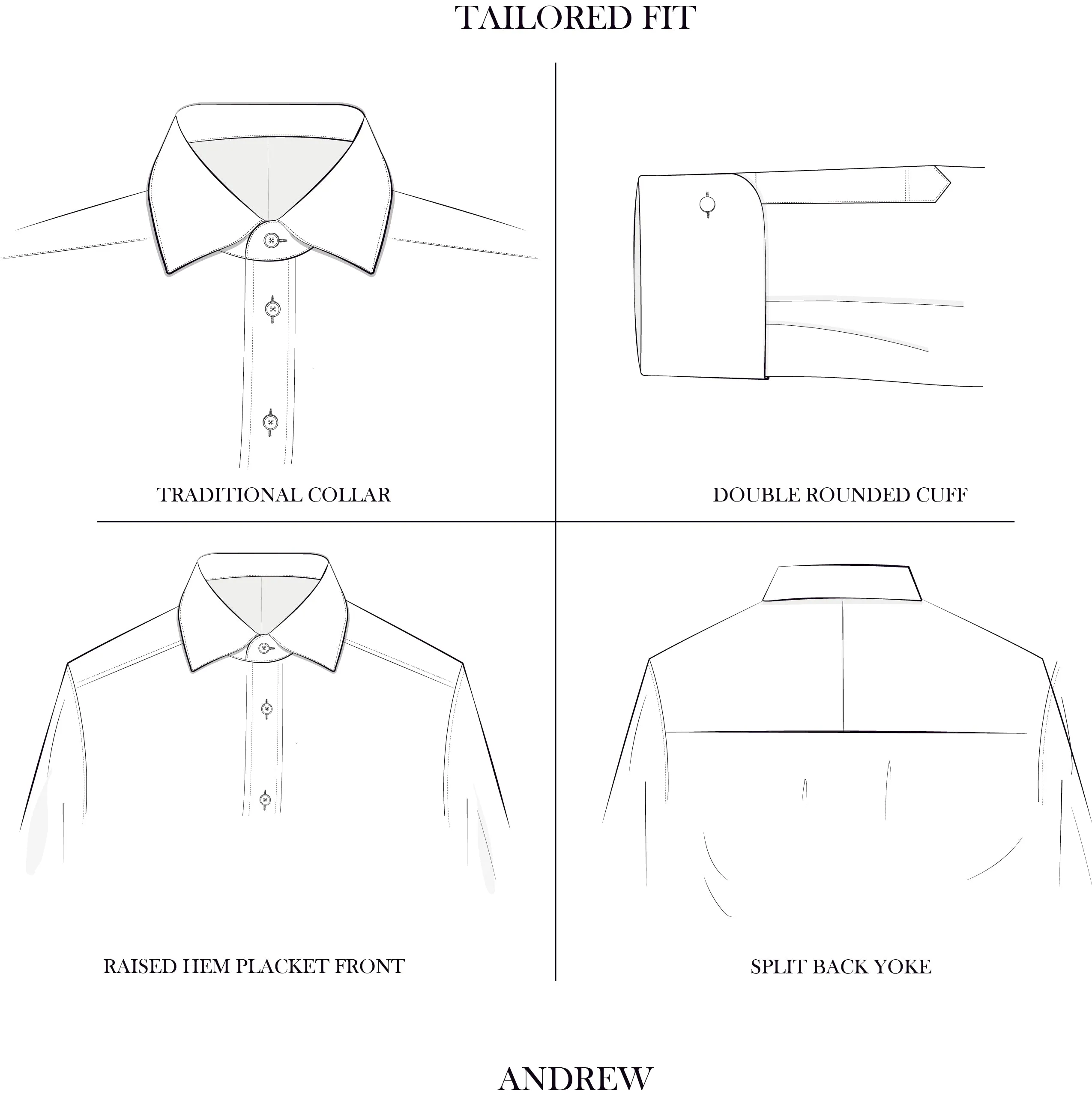 Andrew White  Fine Twill Shirt