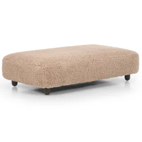 Aniston Rectangular Ottoman, Andes Toast