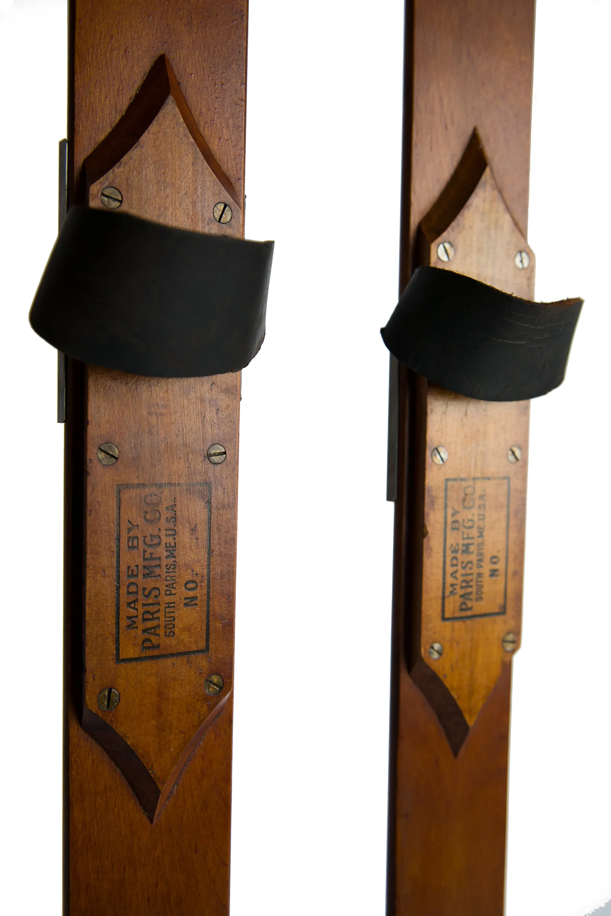 Antique Wooden Paris Manufacturing Co. Skis