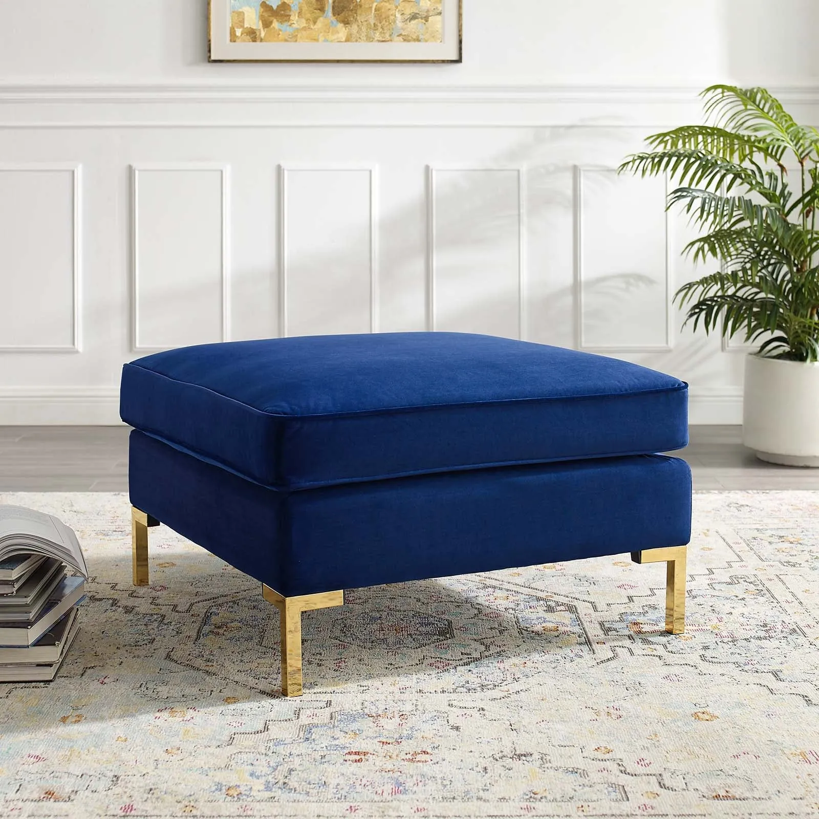 Ardent Performance Velvet Ottoman by Modway