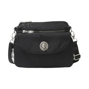 Baggallini Calais Crossbody Bag - Black Cheetah