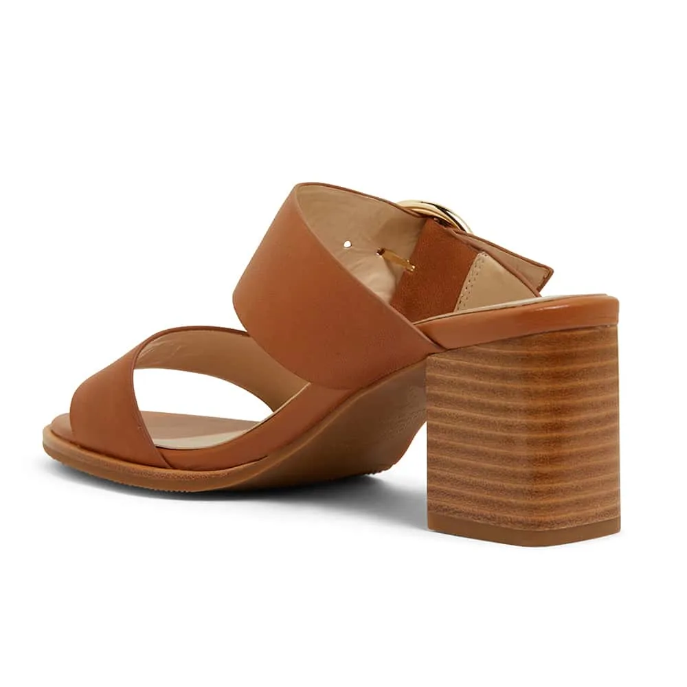 Bali Heel in Cognac Leather