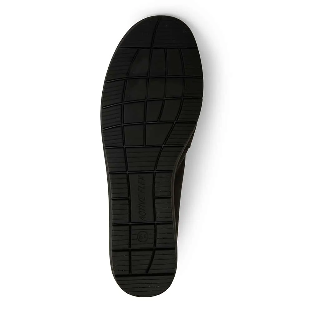 Barton Flat in Black Leather