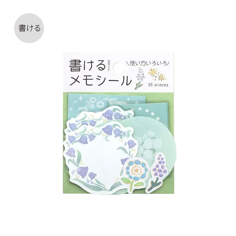 BGM Foil Stamping Memo Seal: Flower Weather - Midori