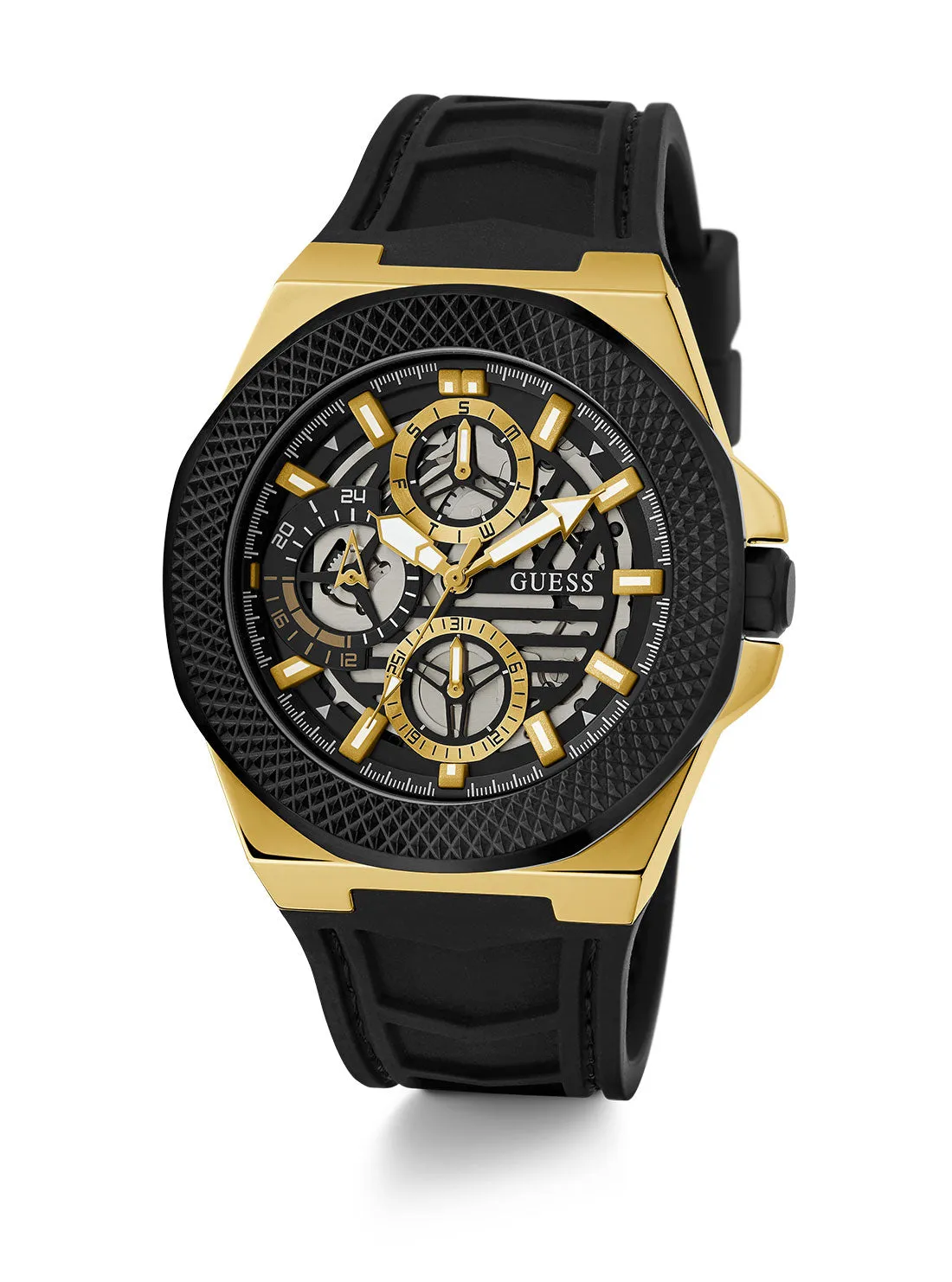 Black Front Runner Silicone Watch