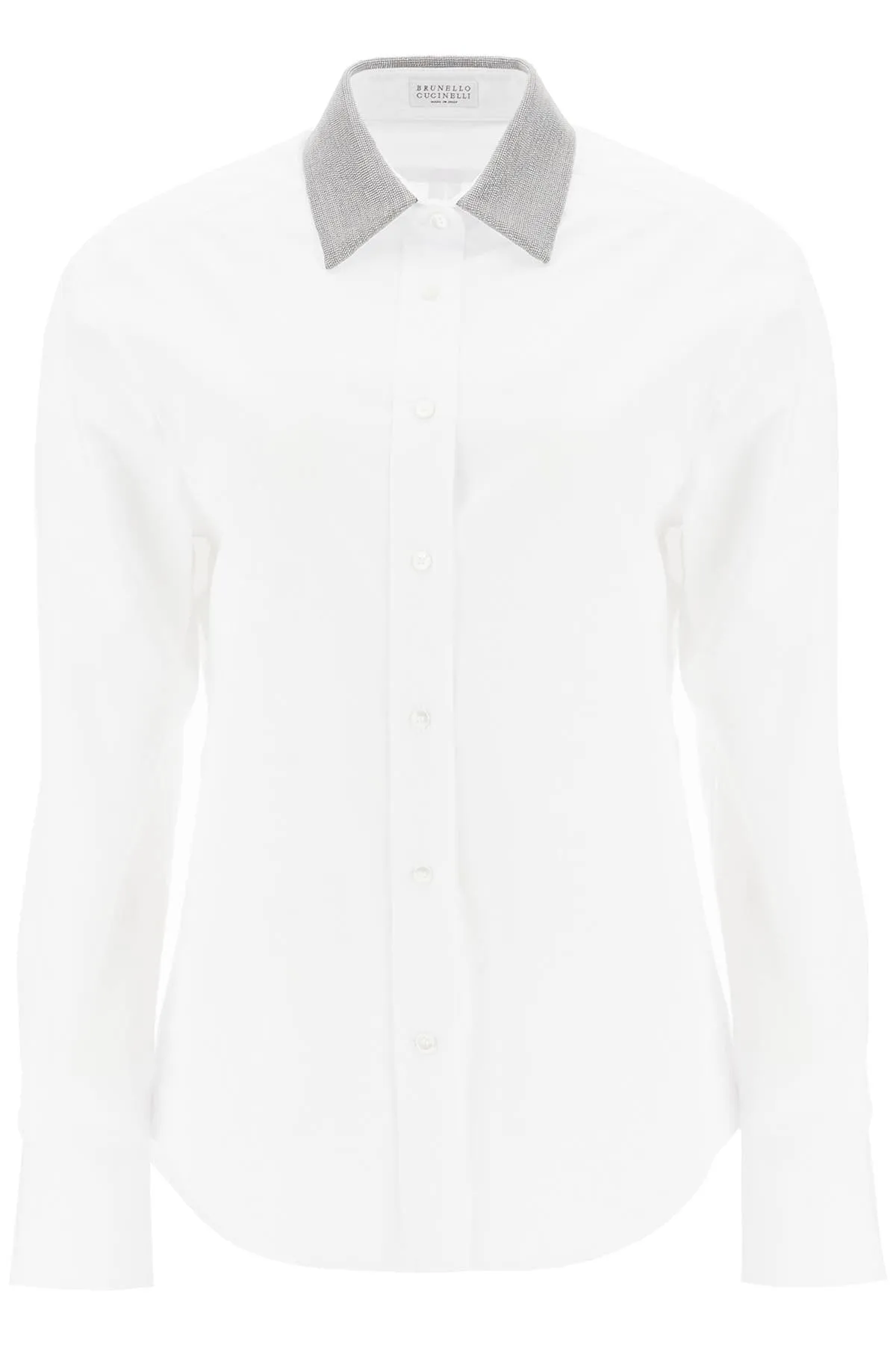 BRUNELLO CUCINELLI shirt with beaded collar