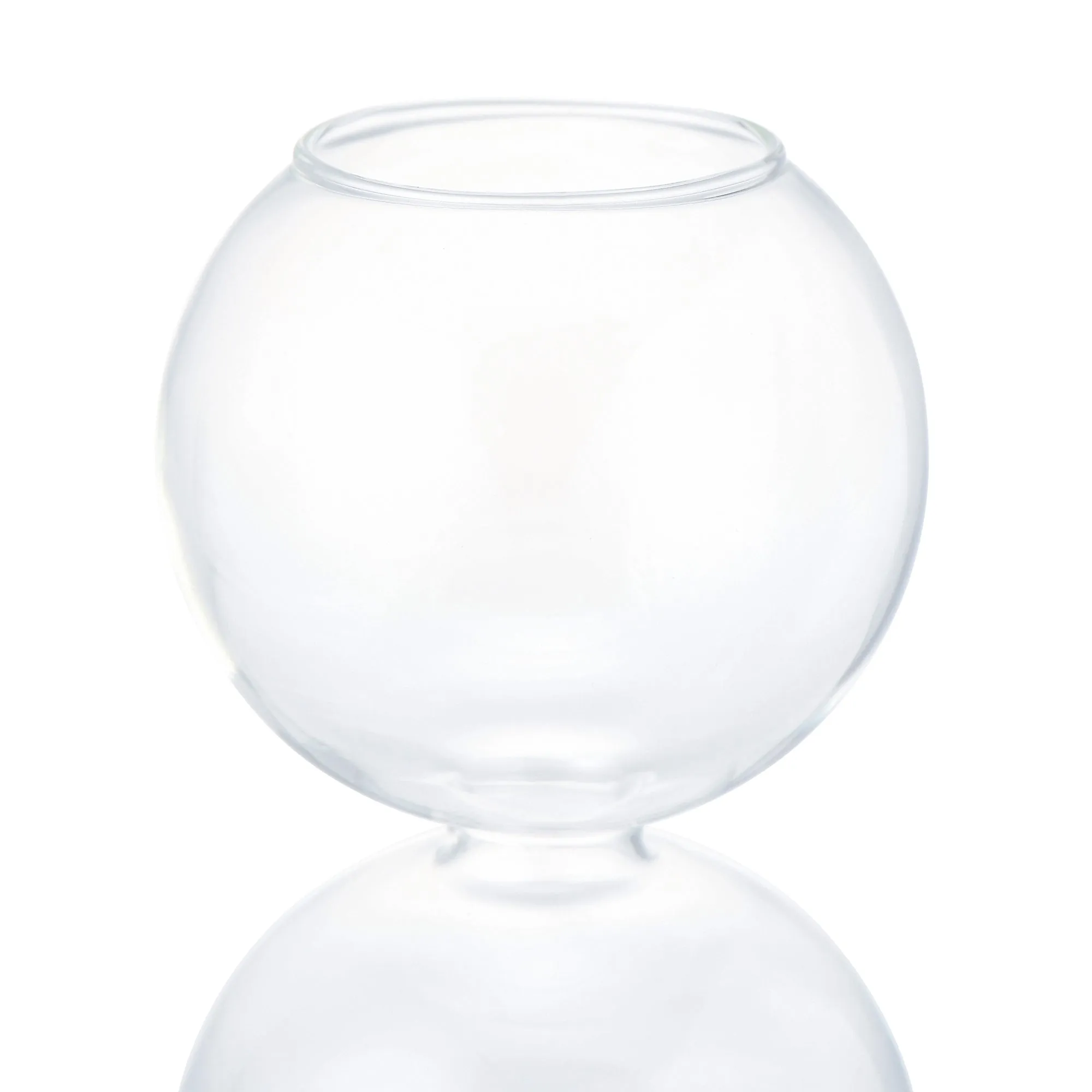 Bubble Glass Flower Vase Medium Clear