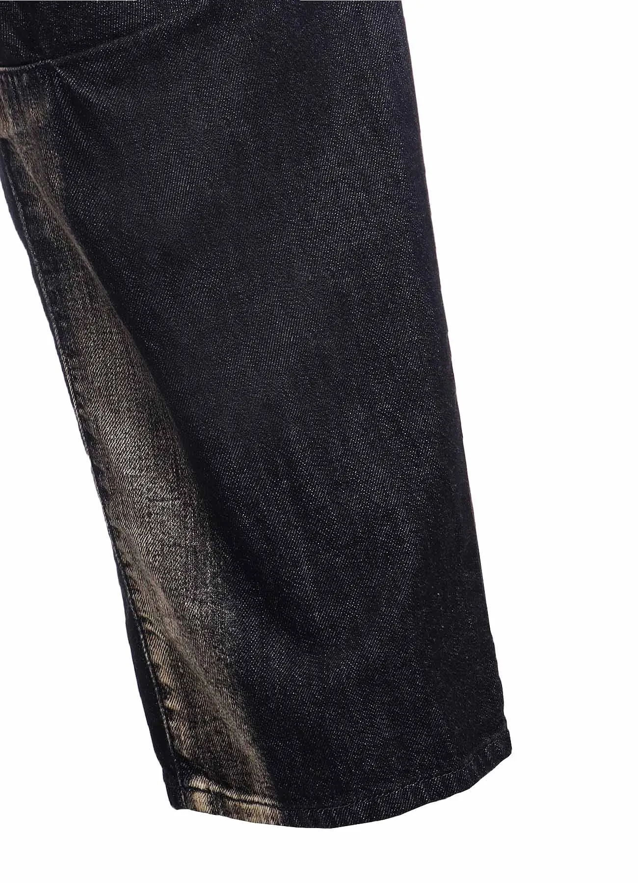 C/ SPOTTED DENIM GUSSET WIDE PANTS