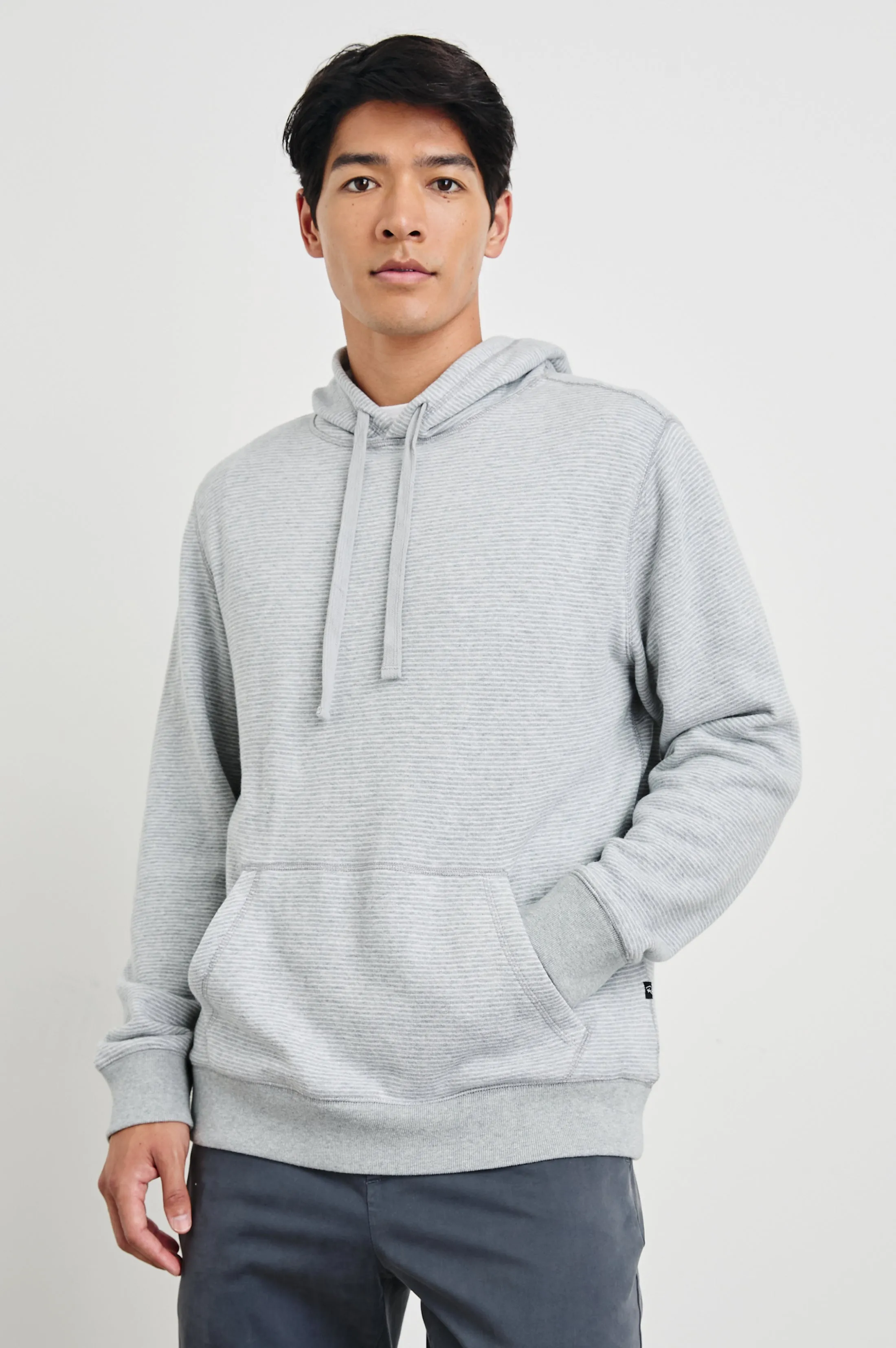 CALVIN HOODIE - HEATHER CREAM STRIPE