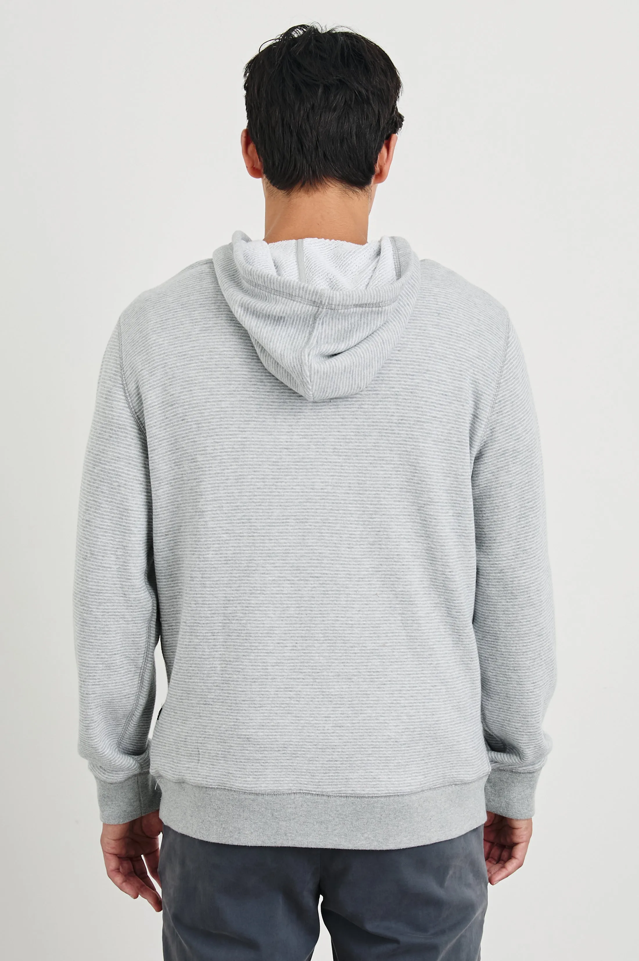 CALVIN HOODIE - HEATHER CREAM STRIPE