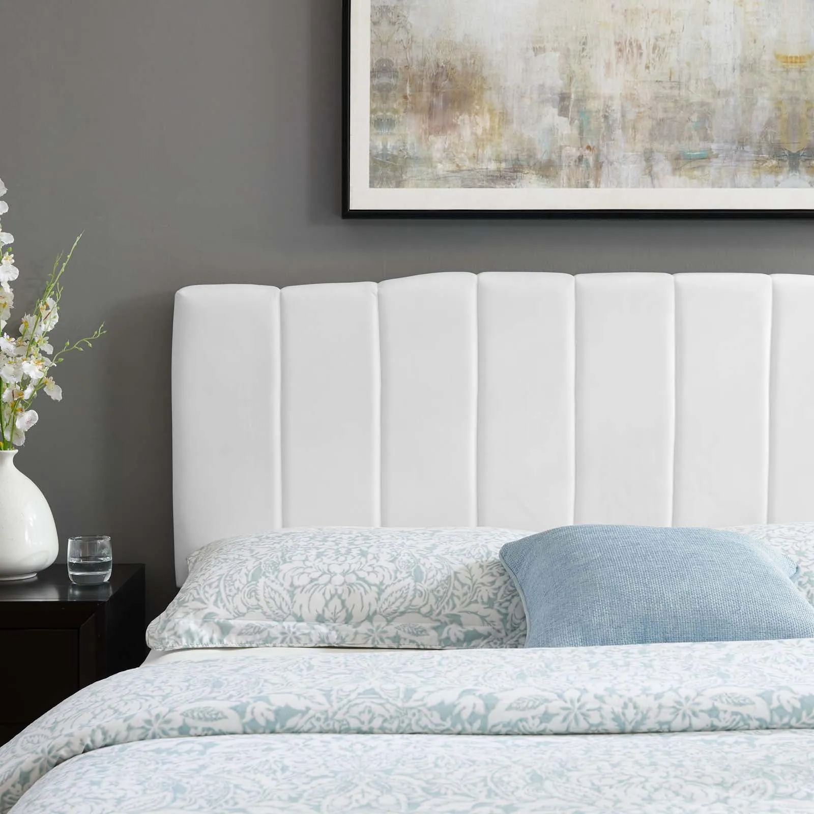 Camilla Channel Tufted Performance Velvet Headboard by Modway