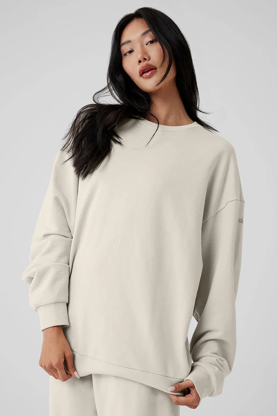 Chill Crew Neck Pullover - Bone