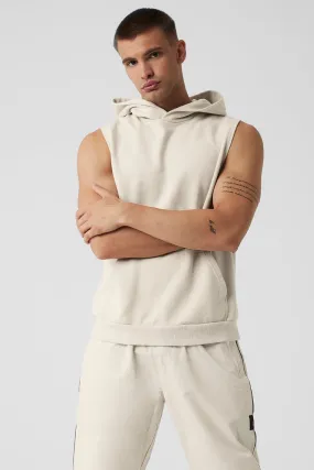 Chill Sleeveless Hoodie - Bone