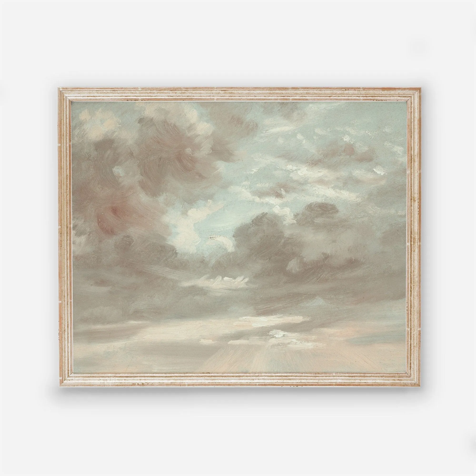 Cloud Study Painting Antique Wall Art