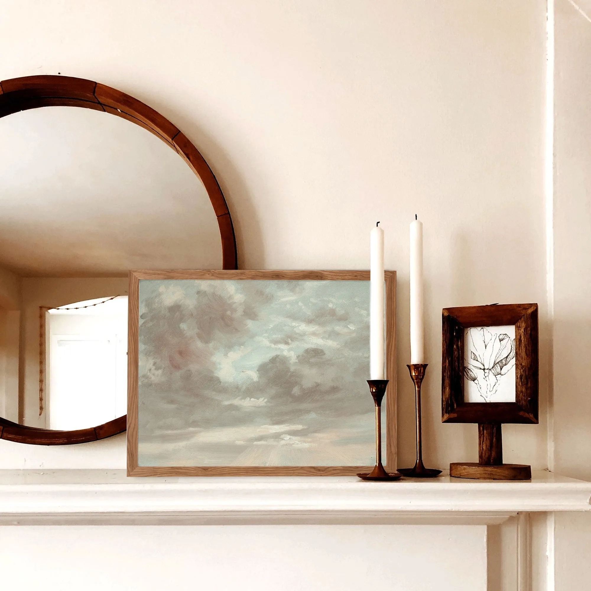 Cloud Study Painting Antique Wall Art