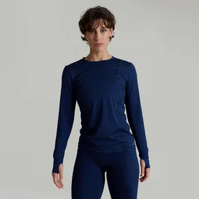 CLQ Zone Long Sleeve Top - French Navy