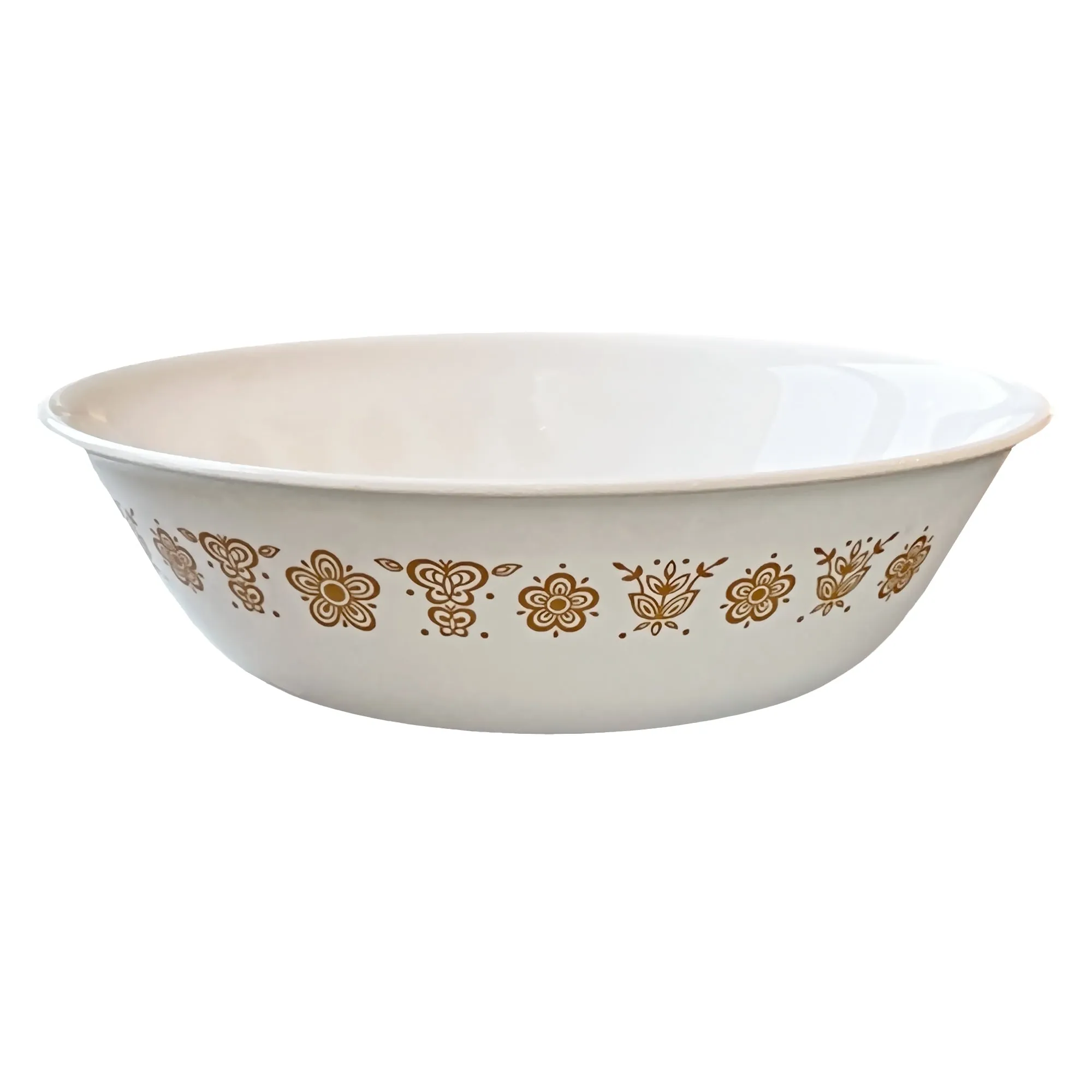 Corelle Gold Butterfly 8.5 in Round Serving Bowl by Corning