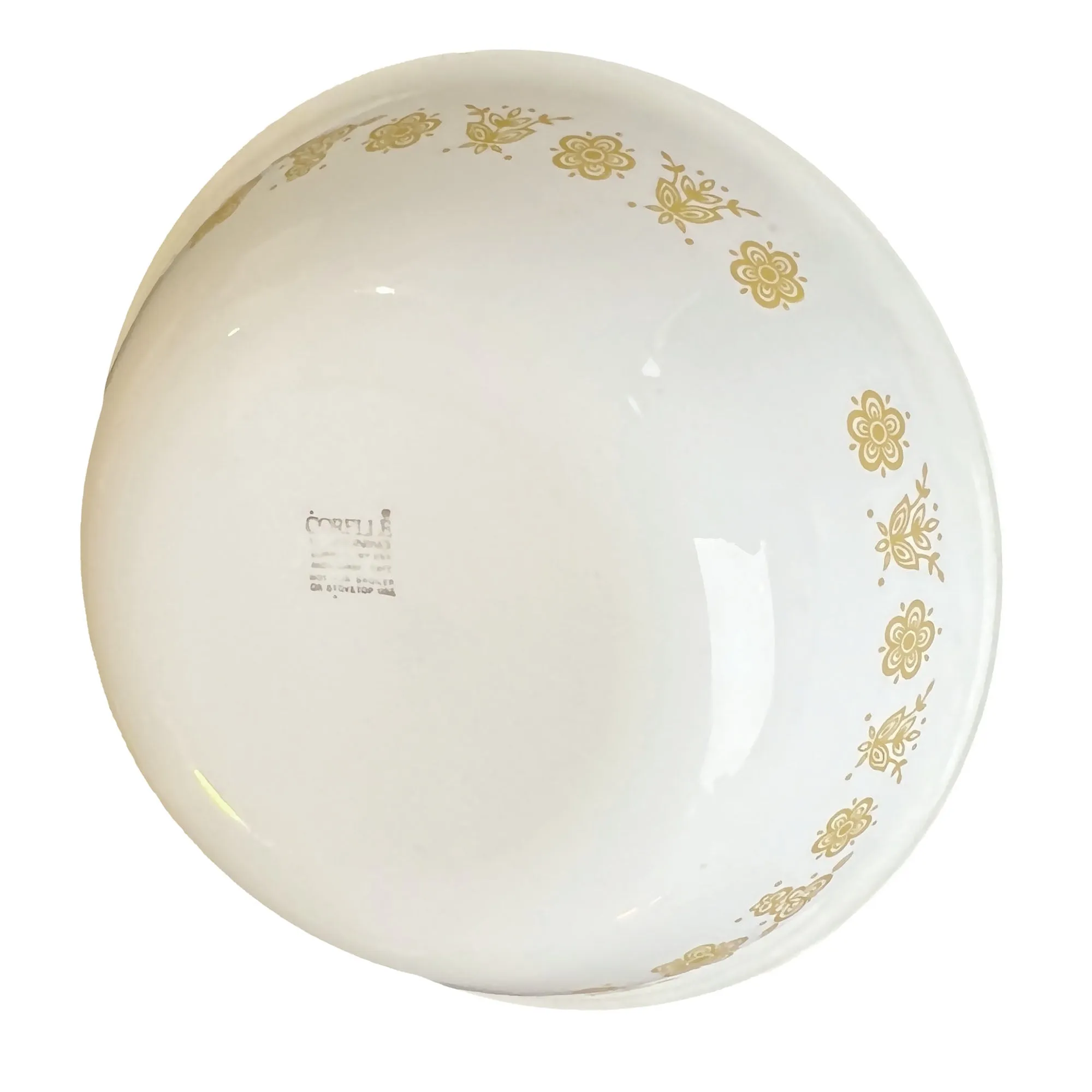 Corelle Gold Butterfly 8.5 in Round Serving Bowl by Corning