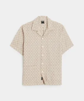 Crosshatch Leisure Shirt in Beige