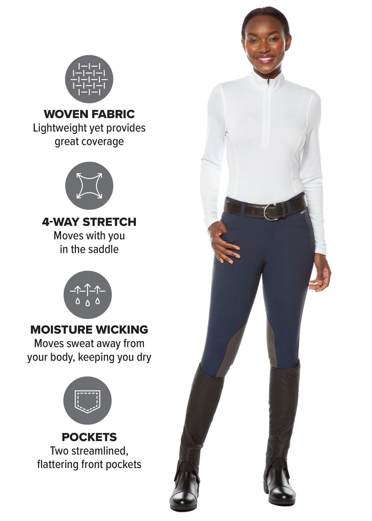 Crossover II® Knee Patch Riding Breech