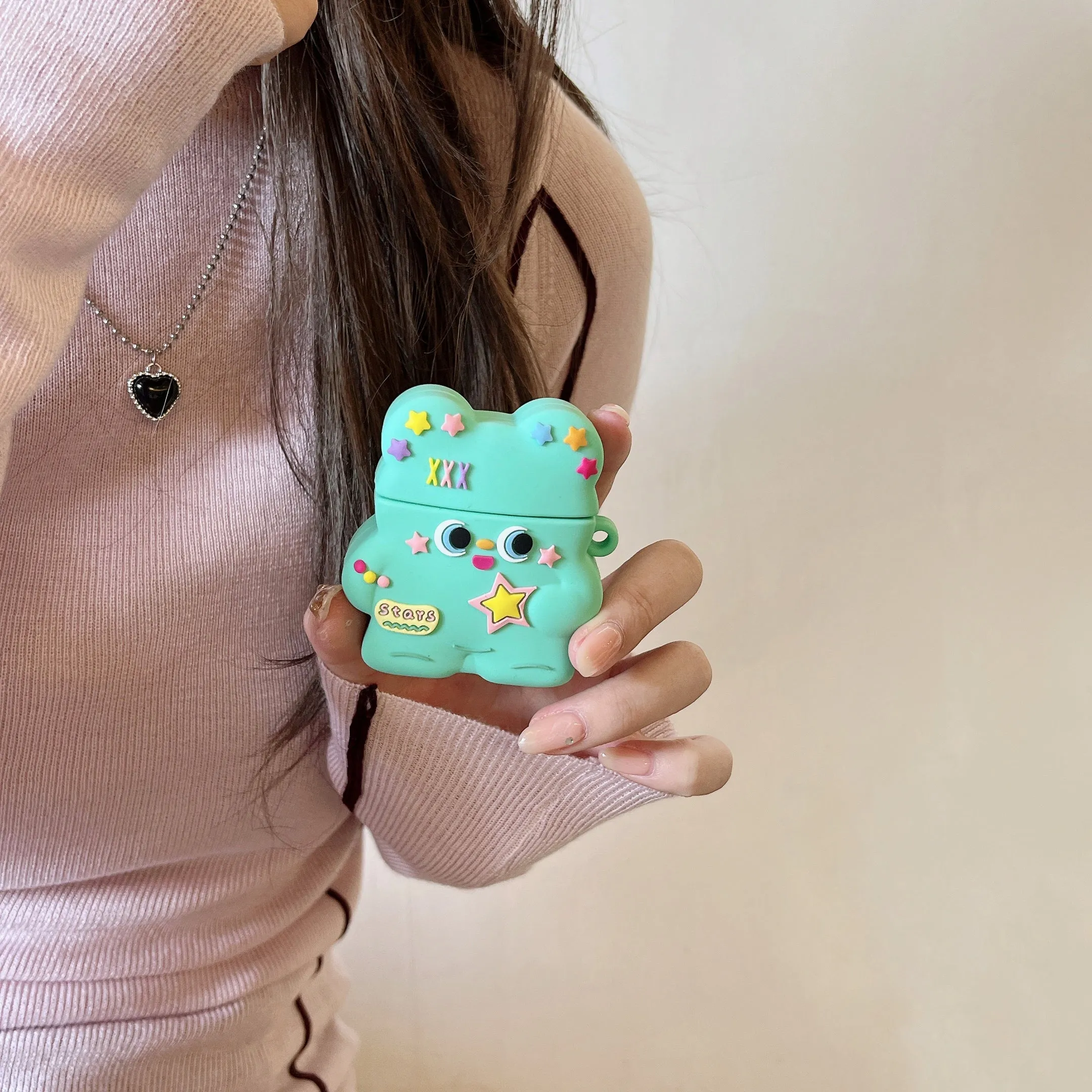 Cute Stars Baby Designer Silicon Airpod Case