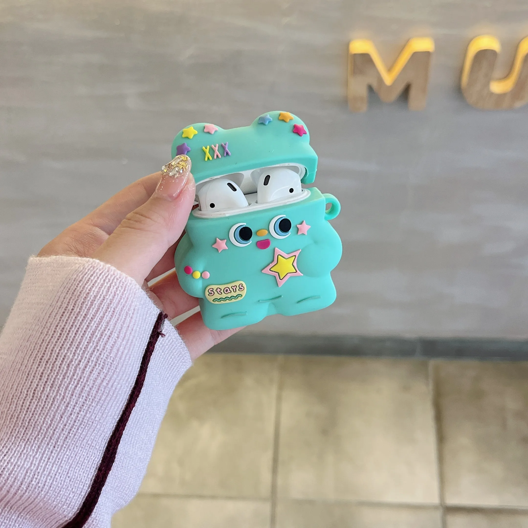 Cute Stars Baby Designer Silicon Airpod Case