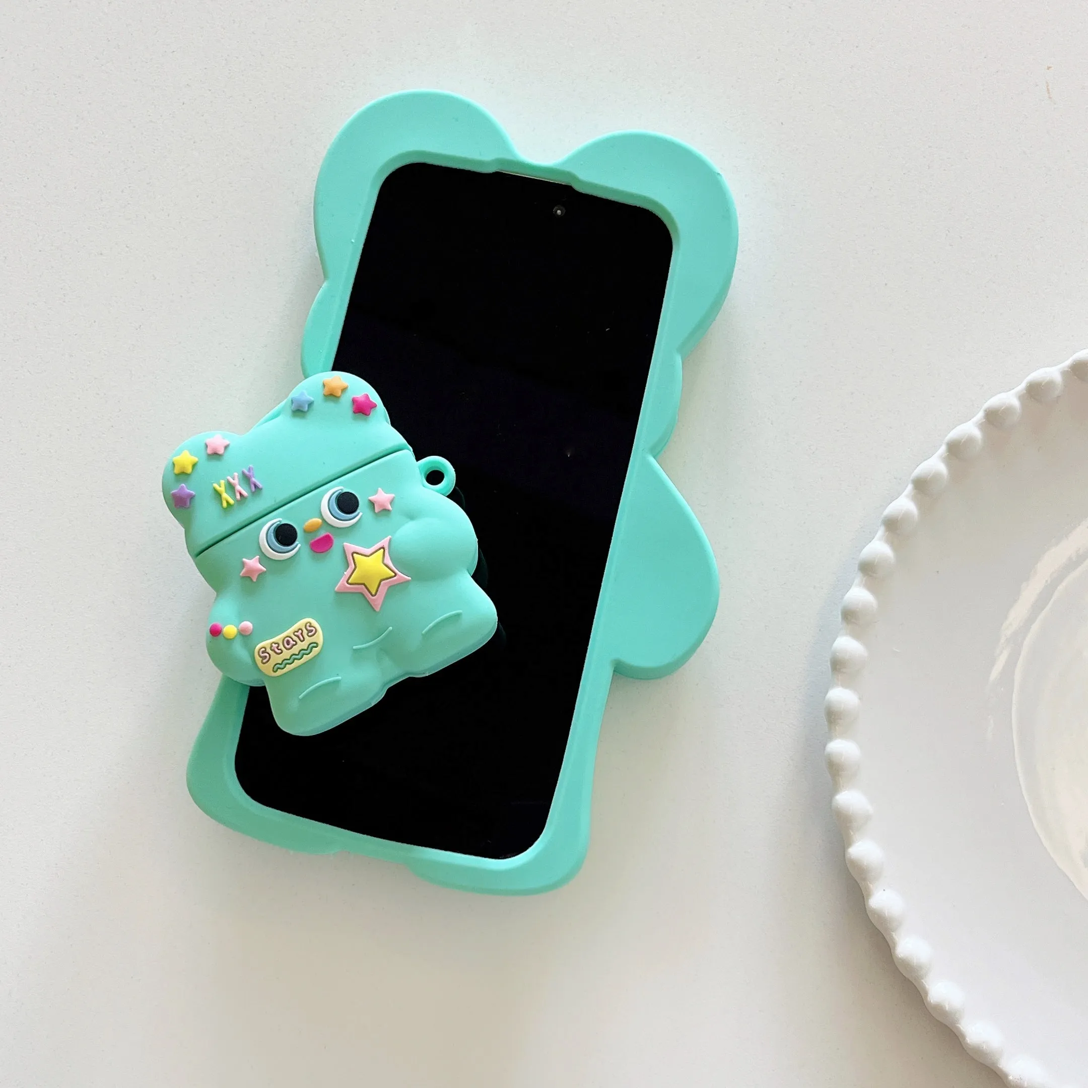 Cute Stars Baby Designer Silicon Airpod Case