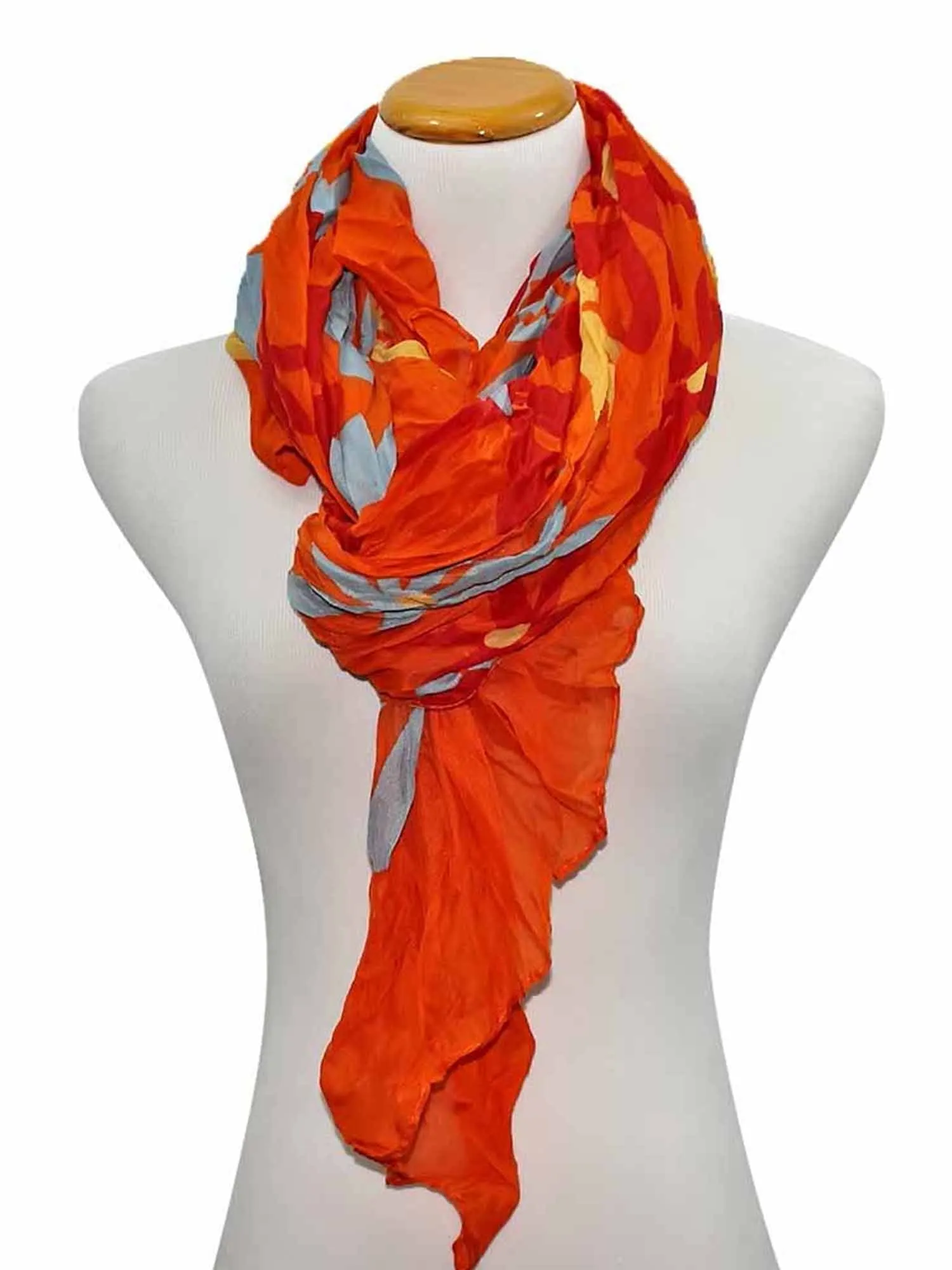 Daisy Print Crinkle Scarf