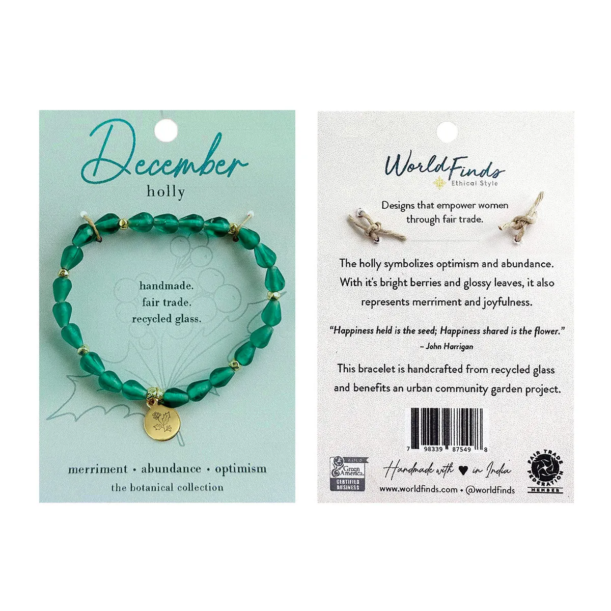 December Botanical Bracelet