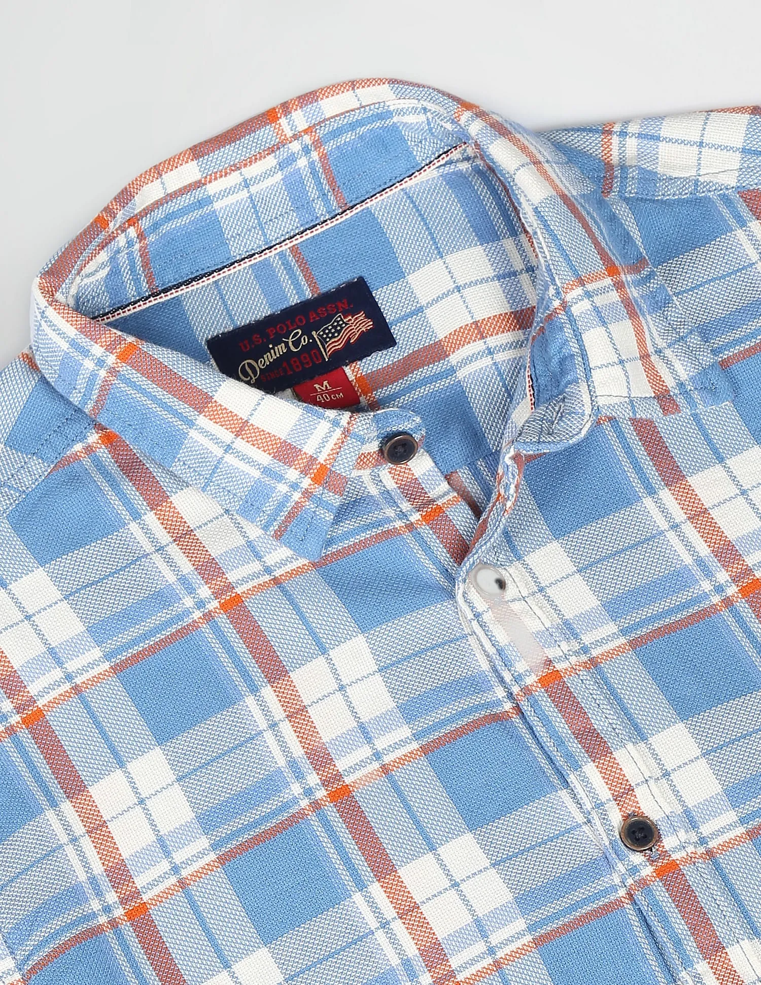 Dobby Plaid Check Casual Shirt