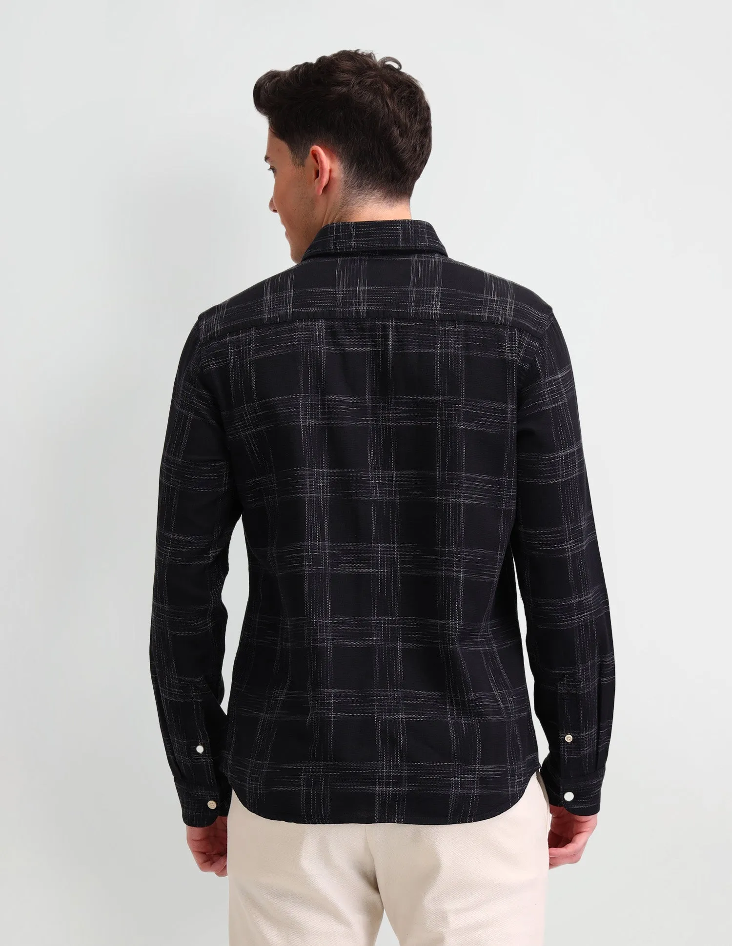 Dupplin Checked Slim Fit Shirt