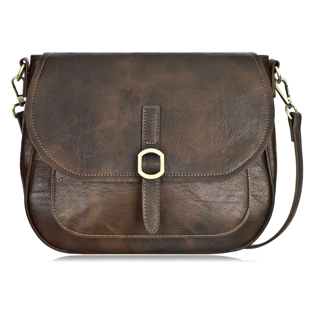 Espe Maya Brown Crossbody Bag (Women's)