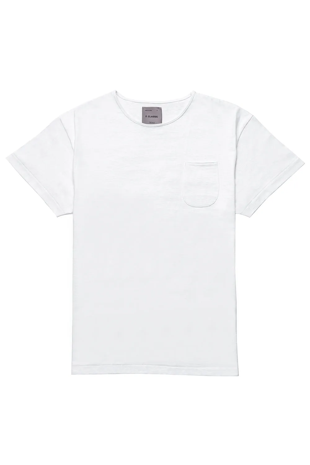 F. CLASSIC Simple Pocket T White