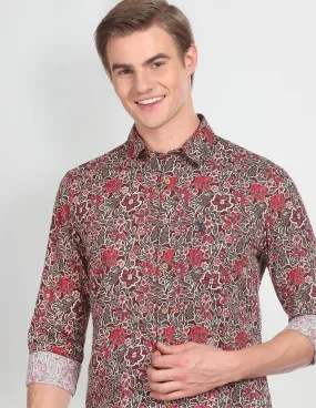 Floral Print Cotton Shirt