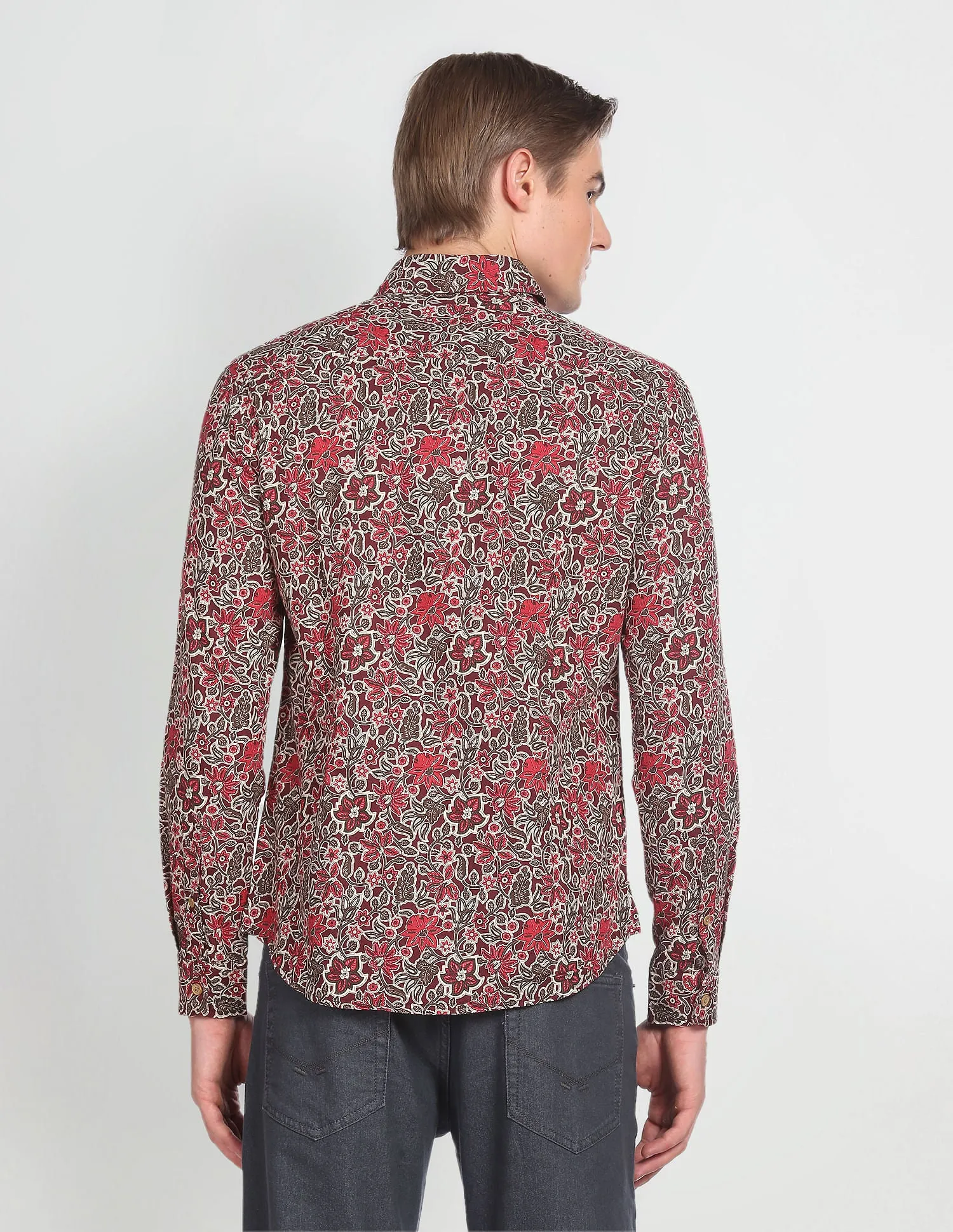 Floral Print Cotton Shirt