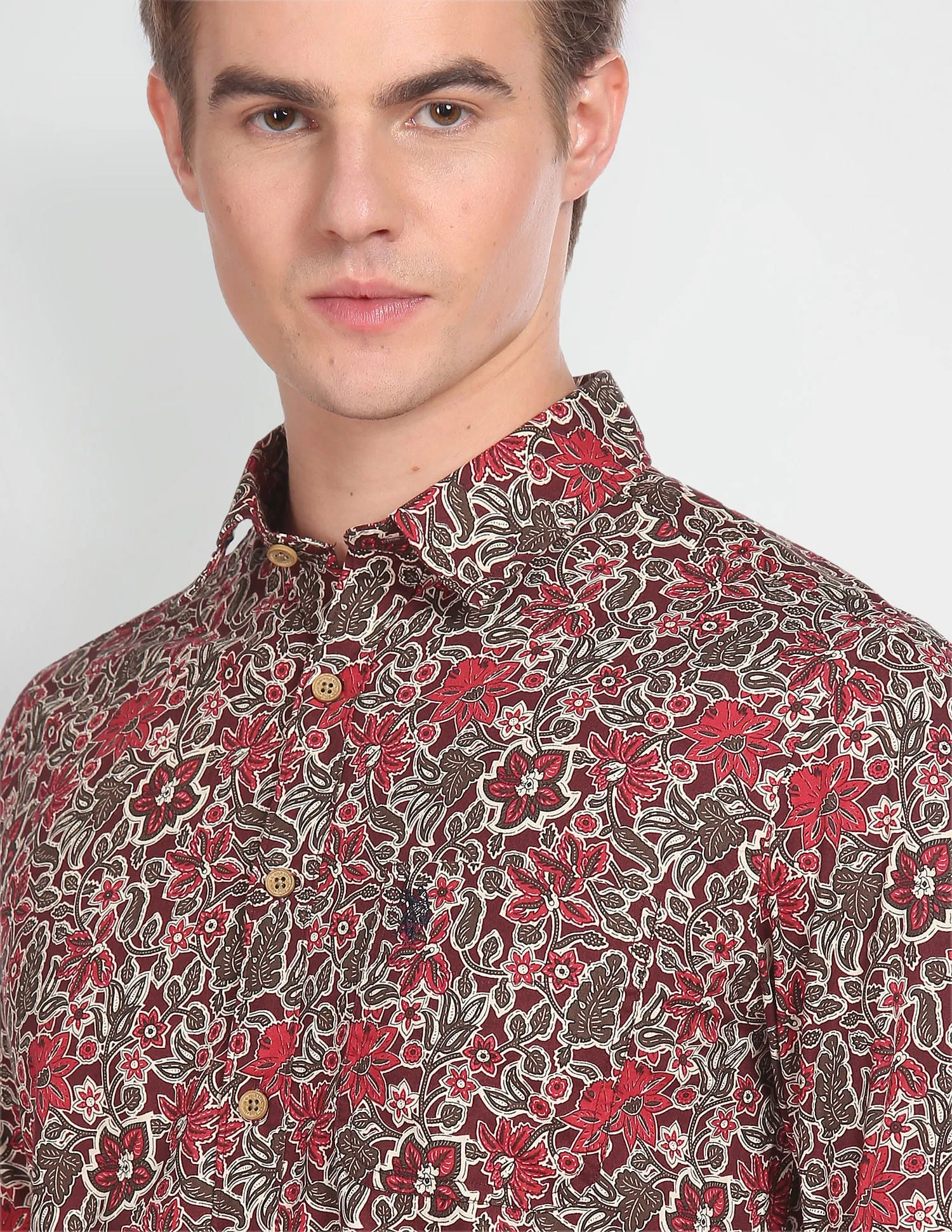 Floral Print Cotton Shirt