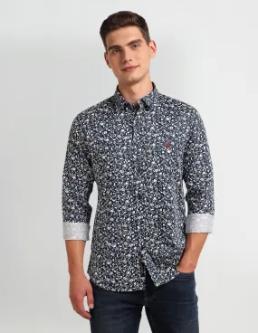 Floral Print Slim Fit Shirt