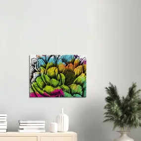 Flower watercolor abstract Canvas wall art