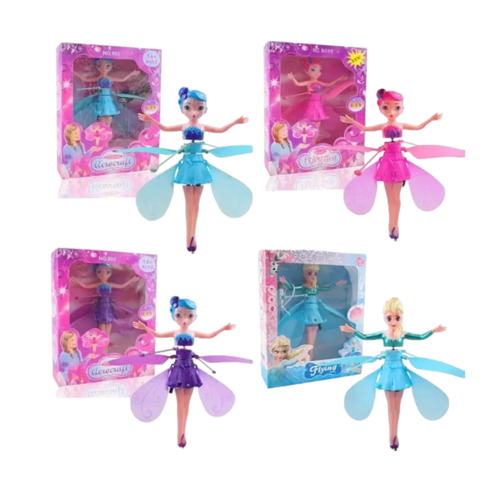 Flying Princess Magic Light Fairy Doll Toys for Kids Boys Girls